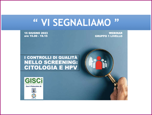 Webinar GISCi - Gruppo 1° Livello